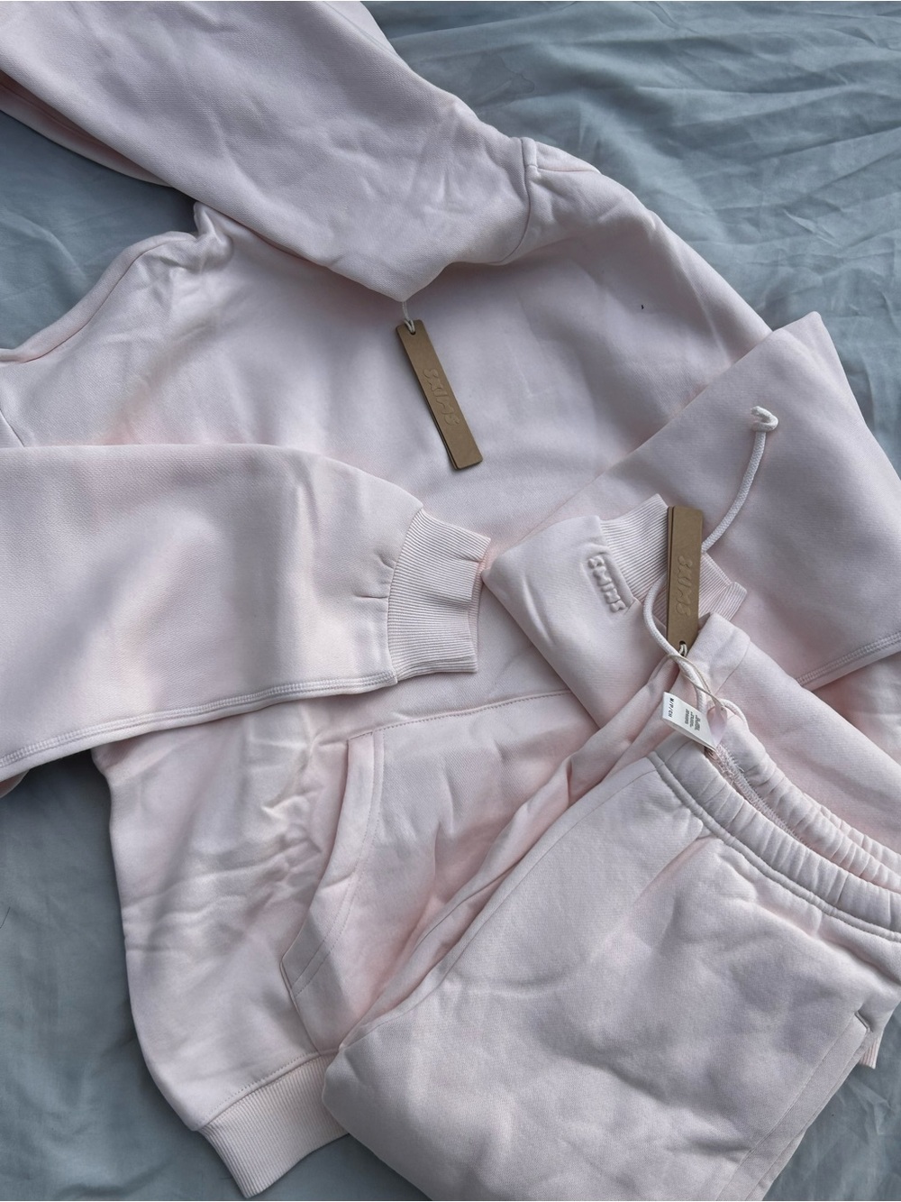 Light skims Pink Cozy Hoodie & Sweatpants Set